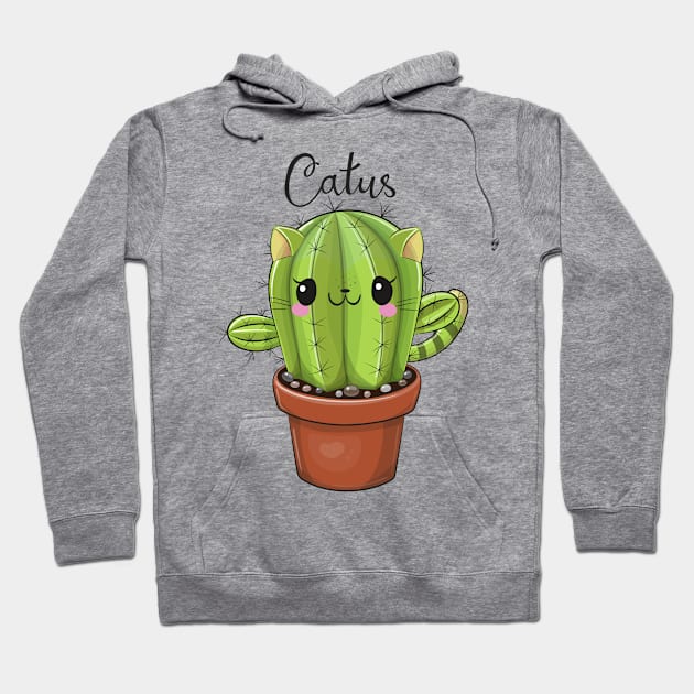 Cute Kawaii Cacti Hoodie by Reginast777